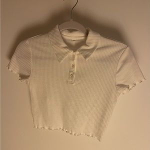 White Shein Crop Top